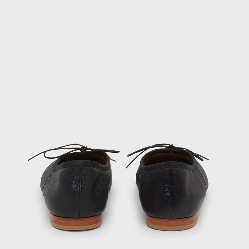 Women's Mansur Gavriel Square Toe Ballerina Ballet Flats Black | AU 628MEZ